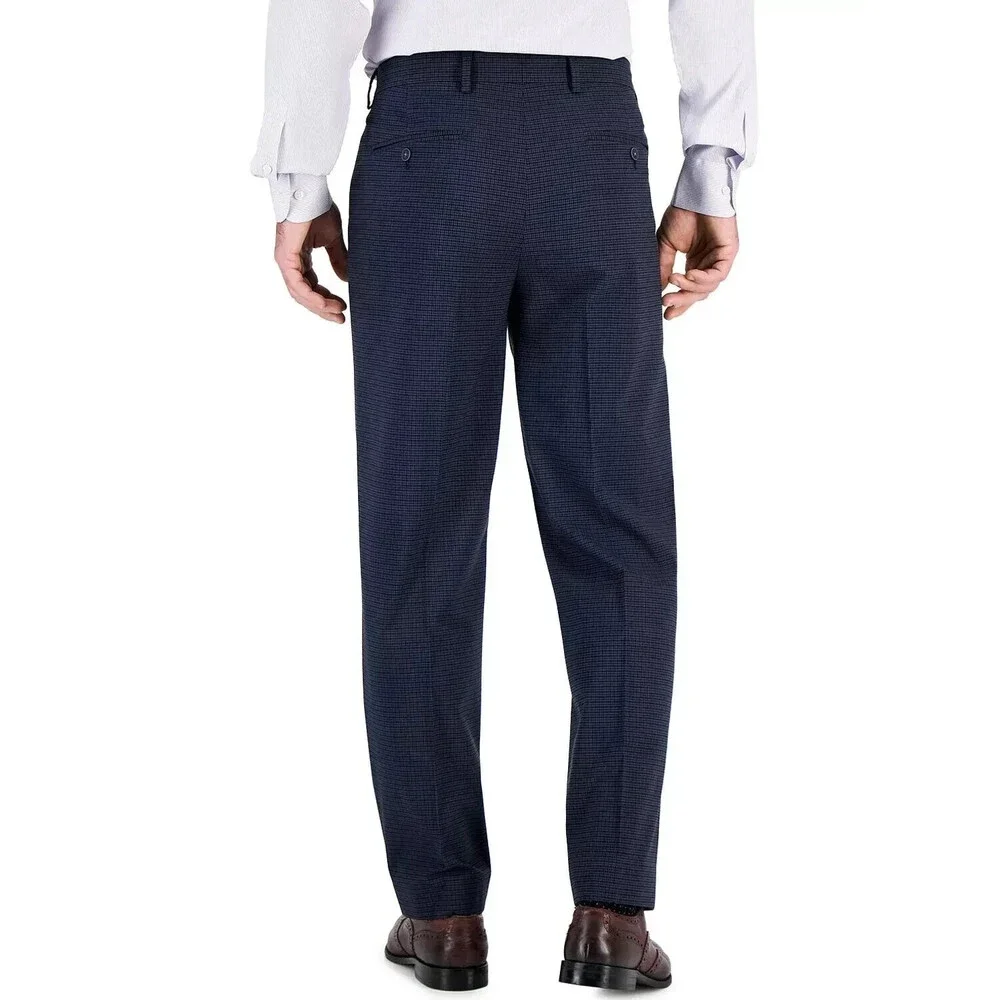 Nautica 2-Piece Suit Mens 38R Blue Stretch Two-Button Straight Leg Career UPS740